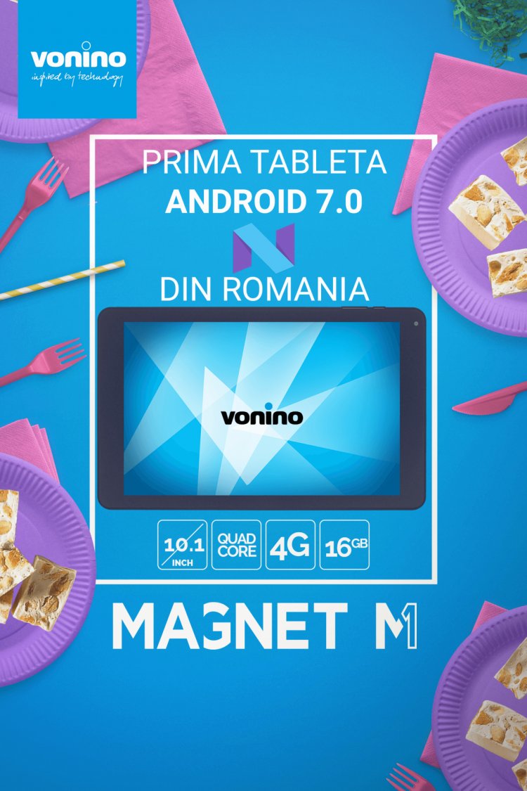 Vonino Magnet M1 4G prima tabletă cu Android 7.0 Nougat în oferta Orange Best Deal