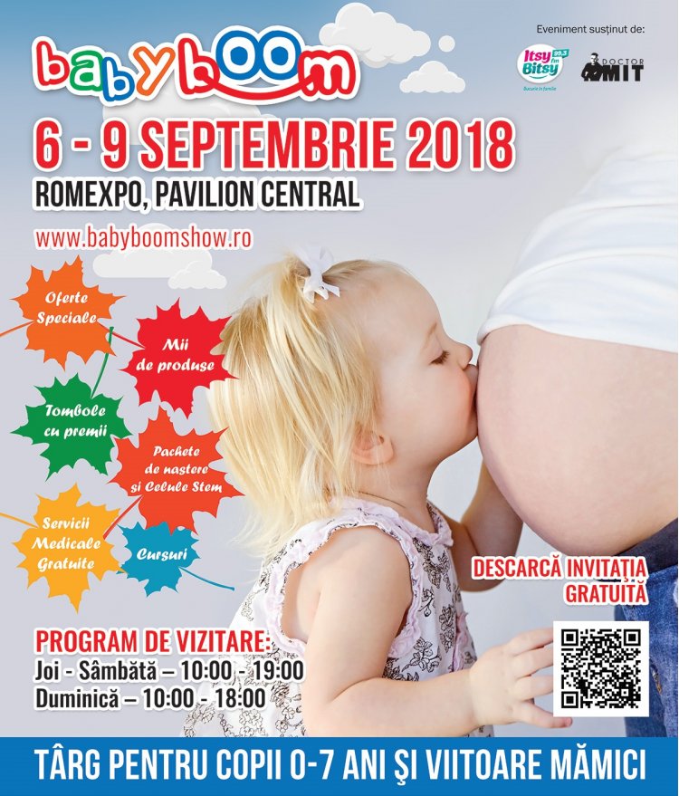 Pe 6 septembrie incepe Baby Boom Show – la ROMEXPO