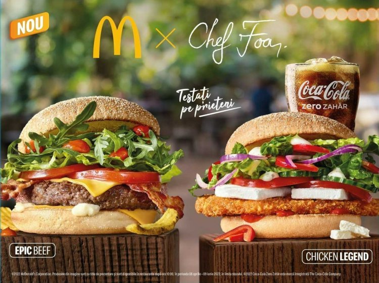 Chef Foa își încântă prietenii cu noii burgeri gourmet de la McDonald’s, într-o campanie DDB România & Tribal Worldwide