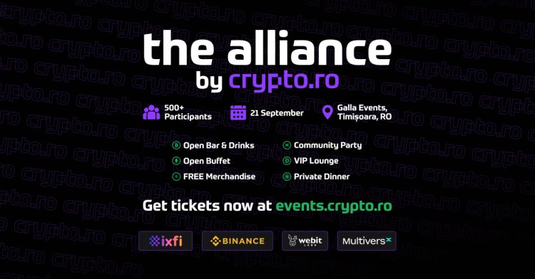 Crypto.ro anunță conferința internațională The Alliance, la Timișoara