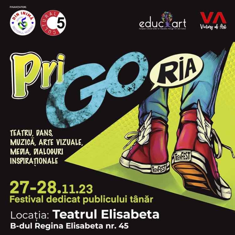 PRIGORIA TEEN FEST este festivalul de artă, cel mai așteptat al toamnei